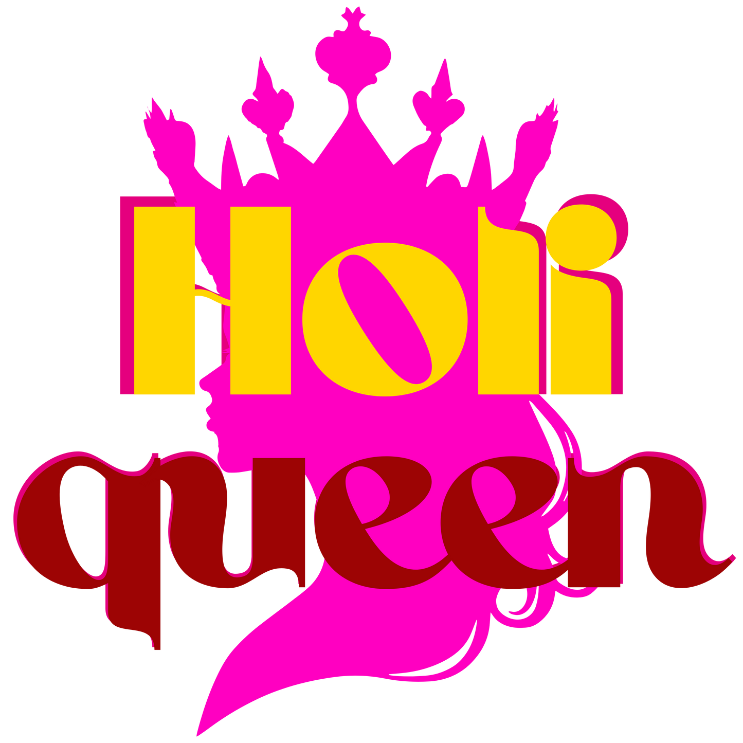 Holi Oversized Printed T-shirt