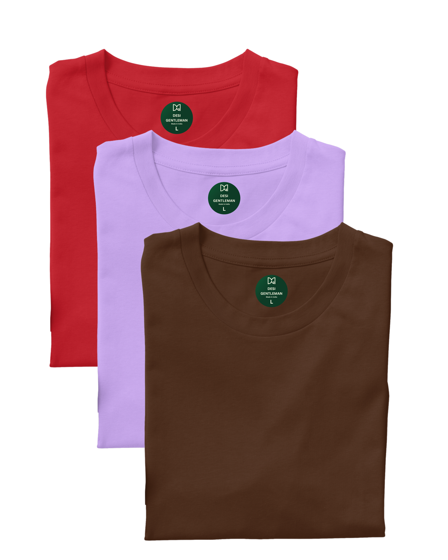 Pack of 3 Solid Plain Oversized Premium T-shirt Unisex