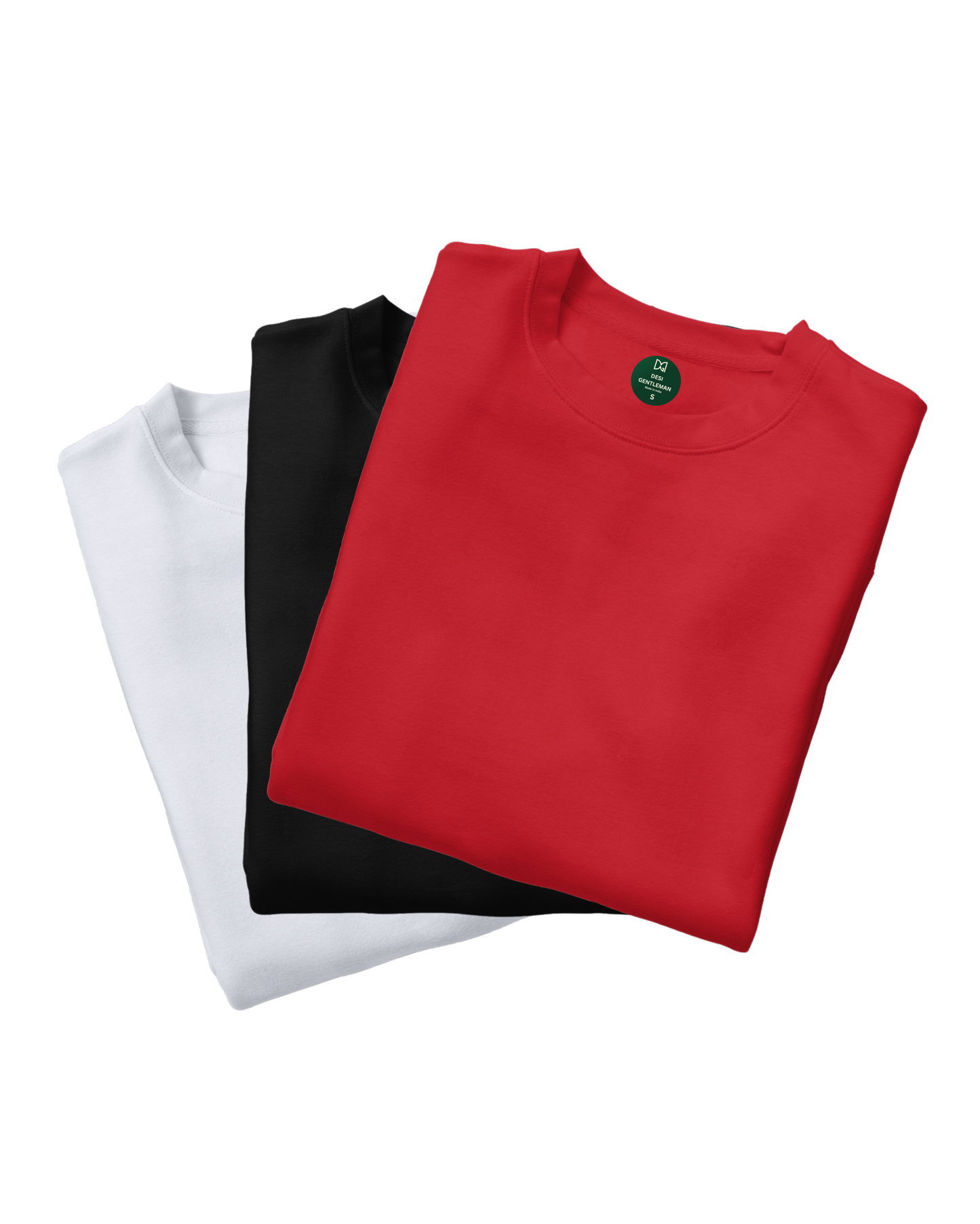 Pack of 3 Solid Plain Oversized Premium T-shirt Unisex