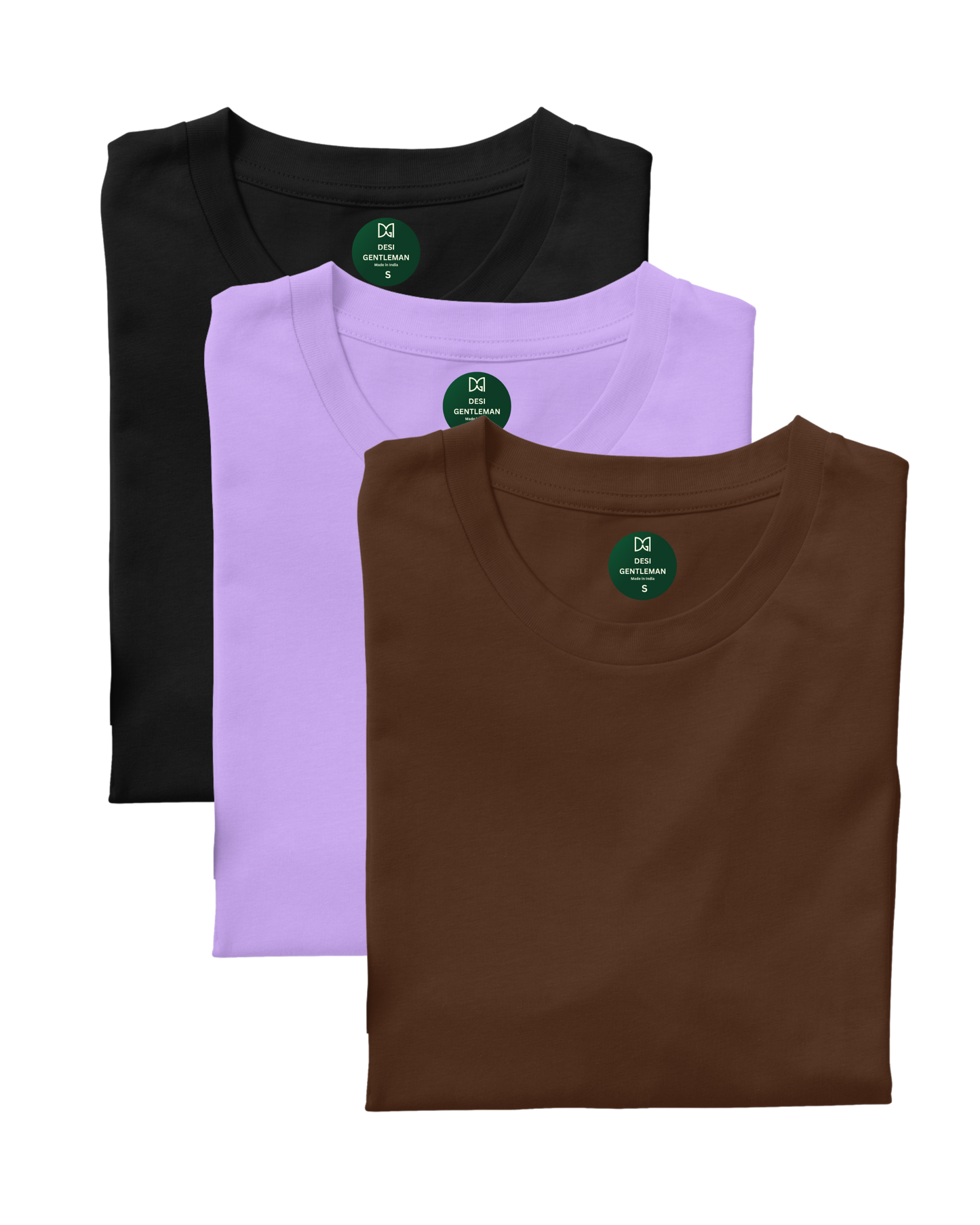Pack of 3 Solid Plain Oversized Premium T-shirt Unisex