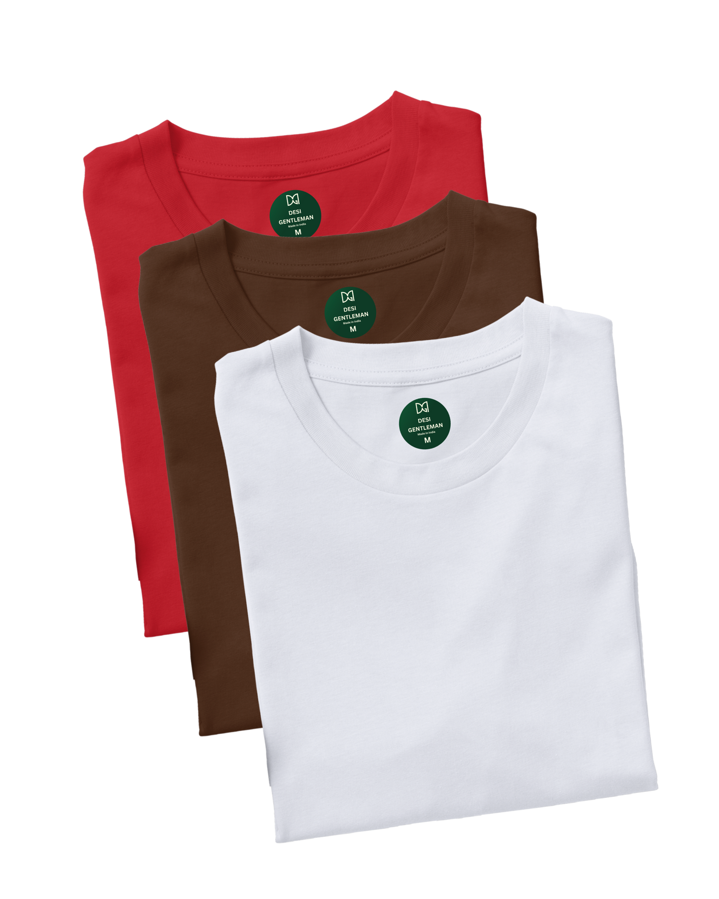 Pack of 3 Solid Plain Oversized Premium T-shirt Unisex