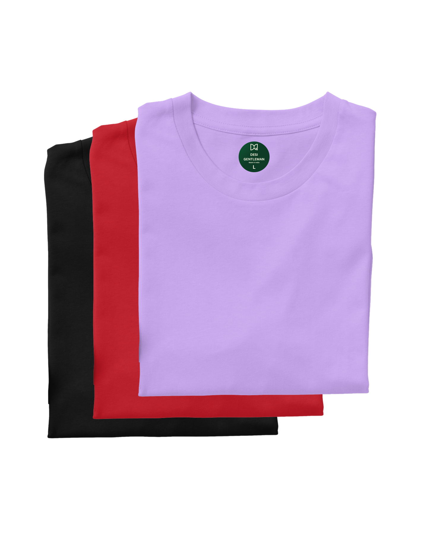 Pack of 3 Solid Plain Oversized Premium T-shirt Unisex