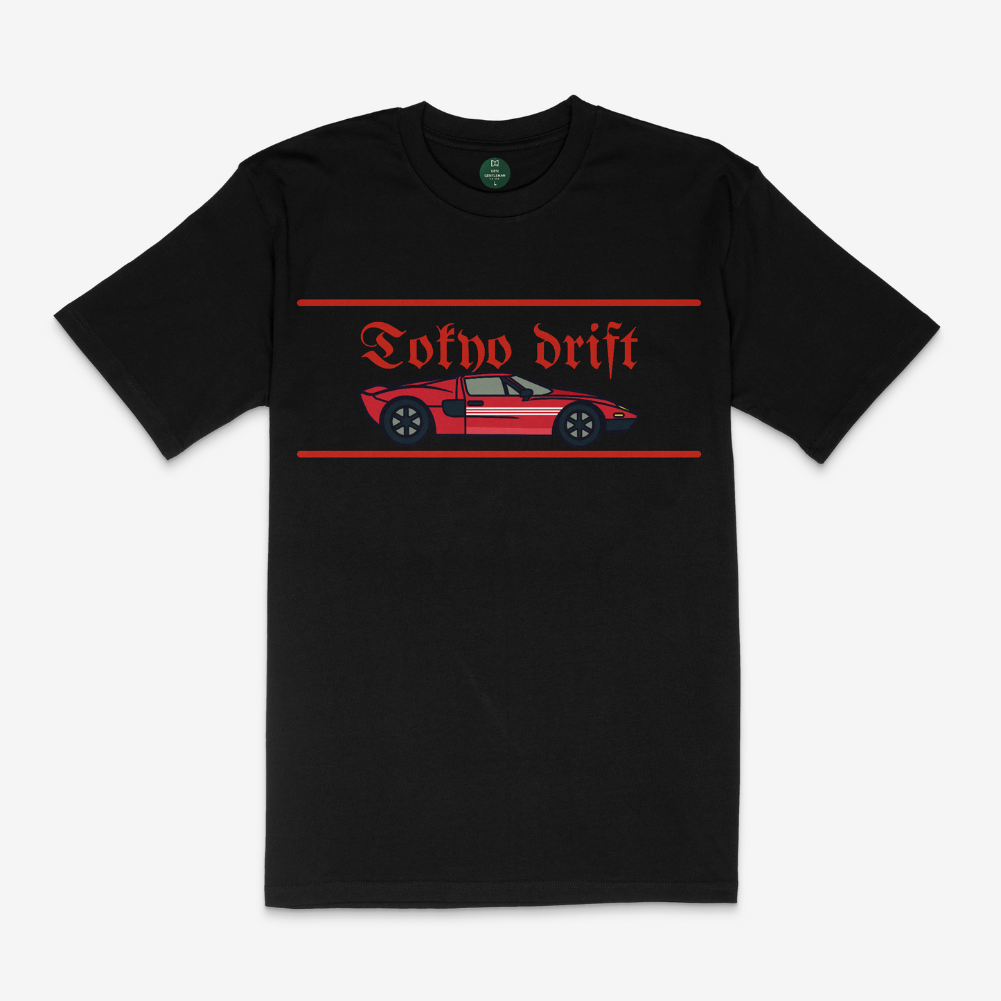 Tofno Drift Classic Premium Black Graphic Printed T-shirt
