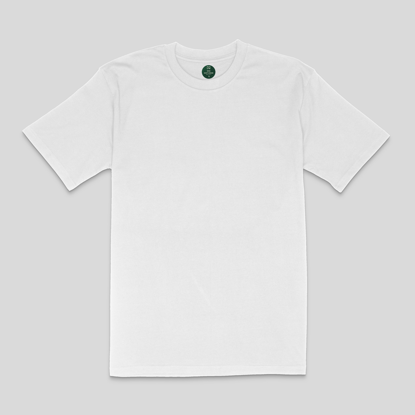 White Classic Plain Solid Oversized T-shirt