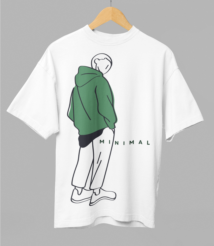 DGM Minimal Boy Printed Oversized T-shirt