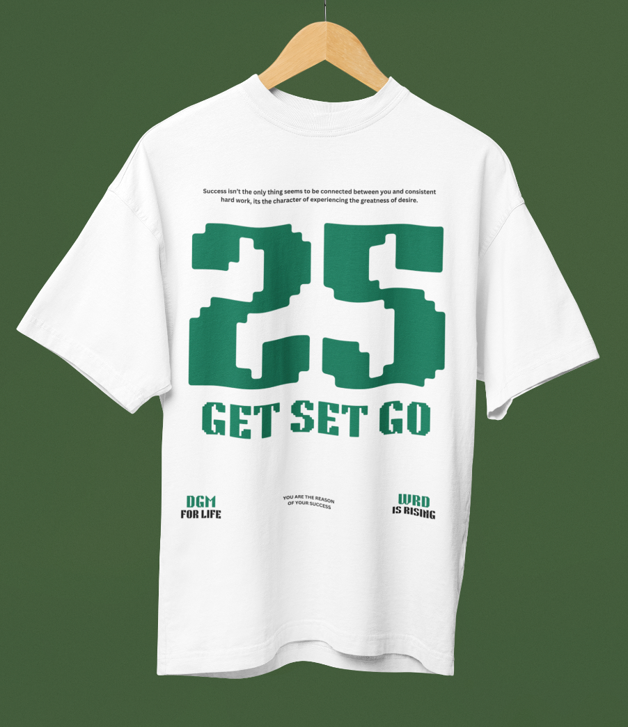 Get Set Go Printed T-shirt Oversized