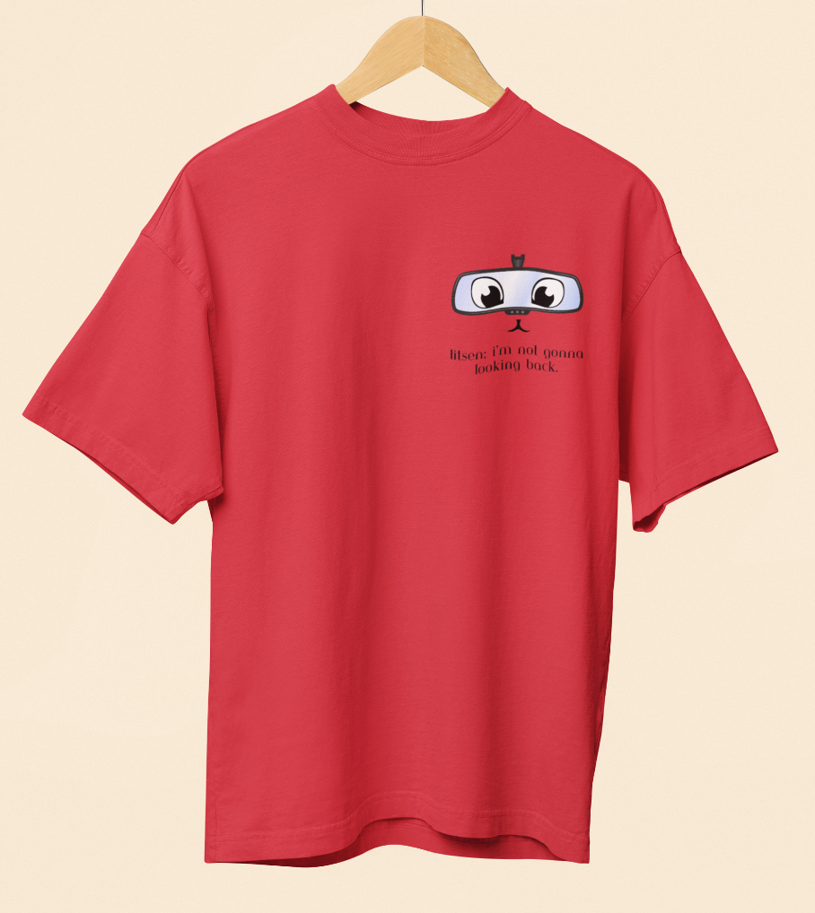 Rear View Printed Oversized T-shirt