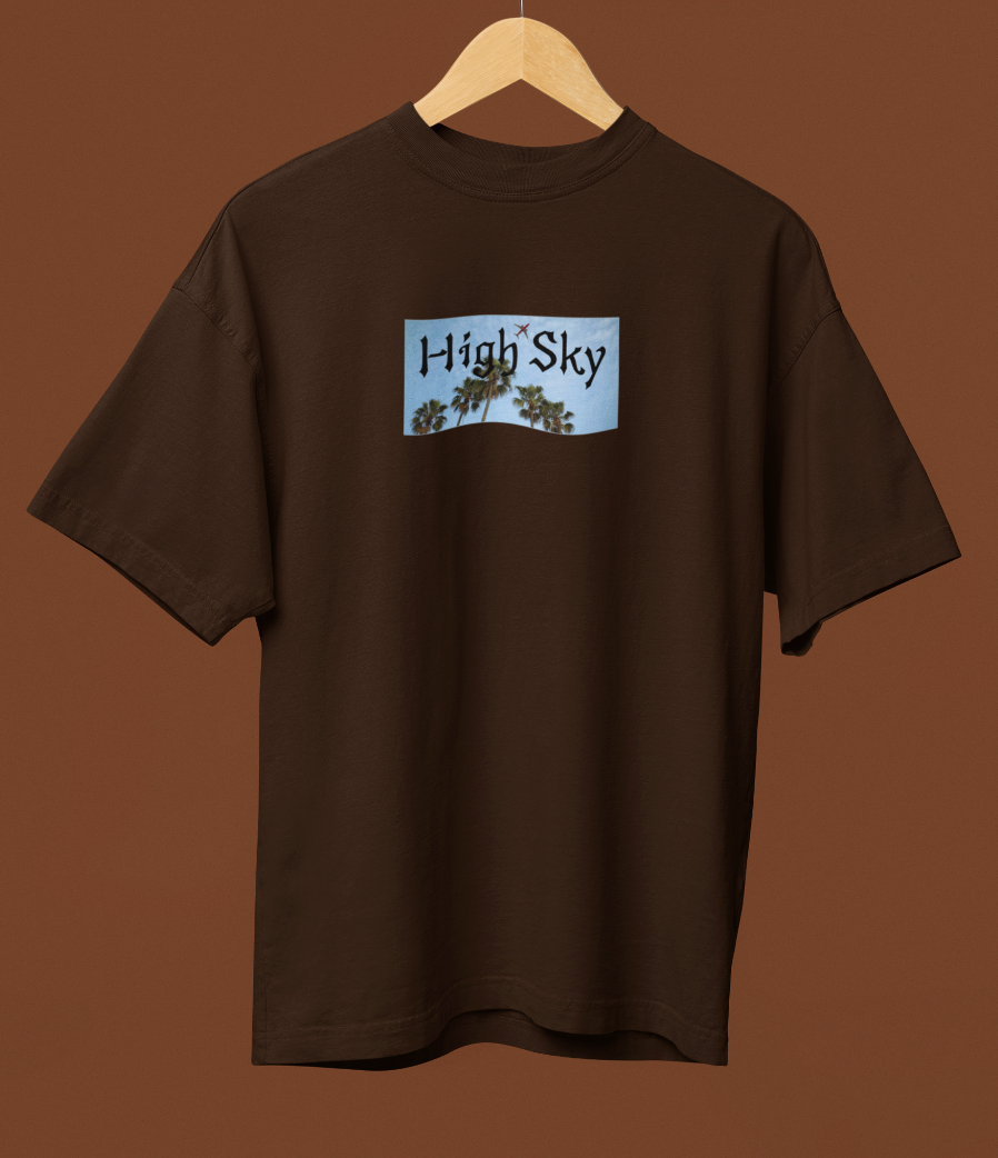High Sky Oversized Graphic Printed T-shirt