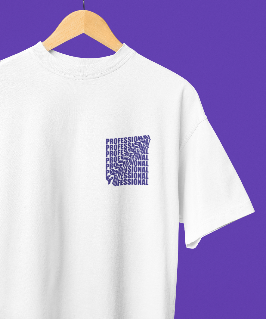 Professional Premium Typography Printed Oversized T-shirt