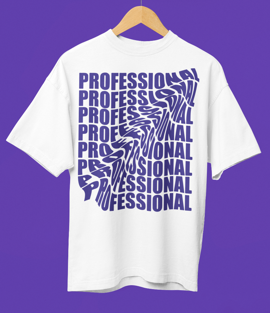 Professional Premium Typography Printed Oversized T-shirt