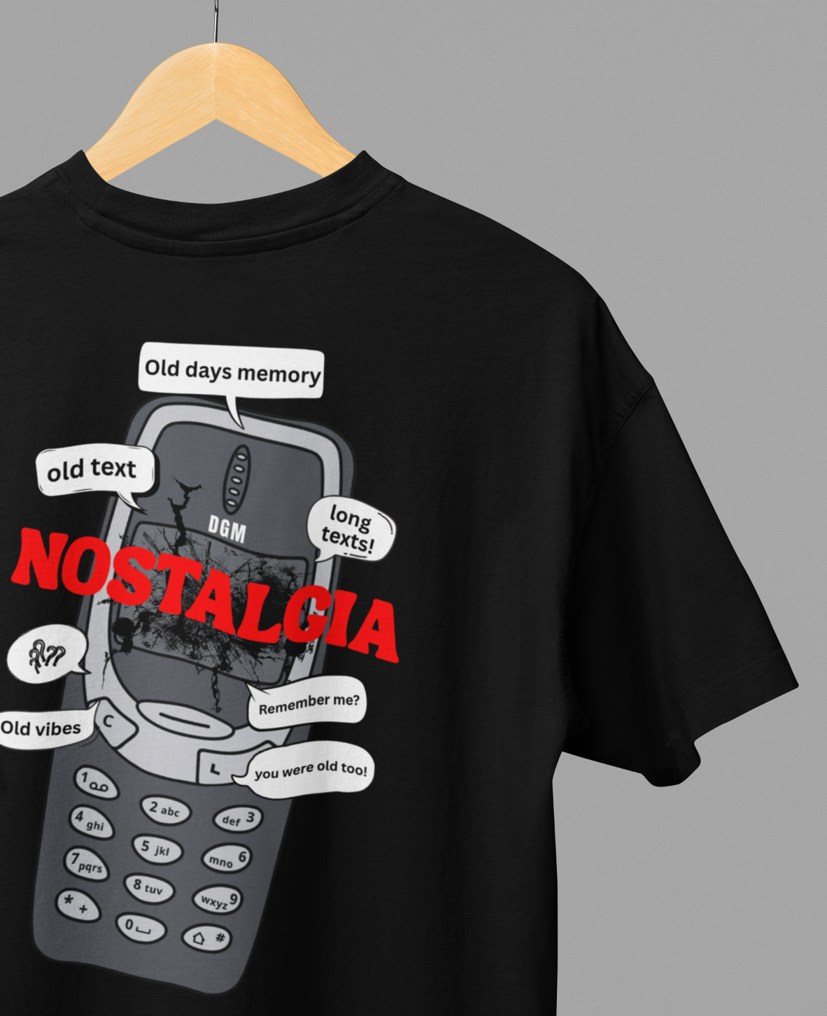 Nostalgia Graphic Printed Oversized T-shirt
