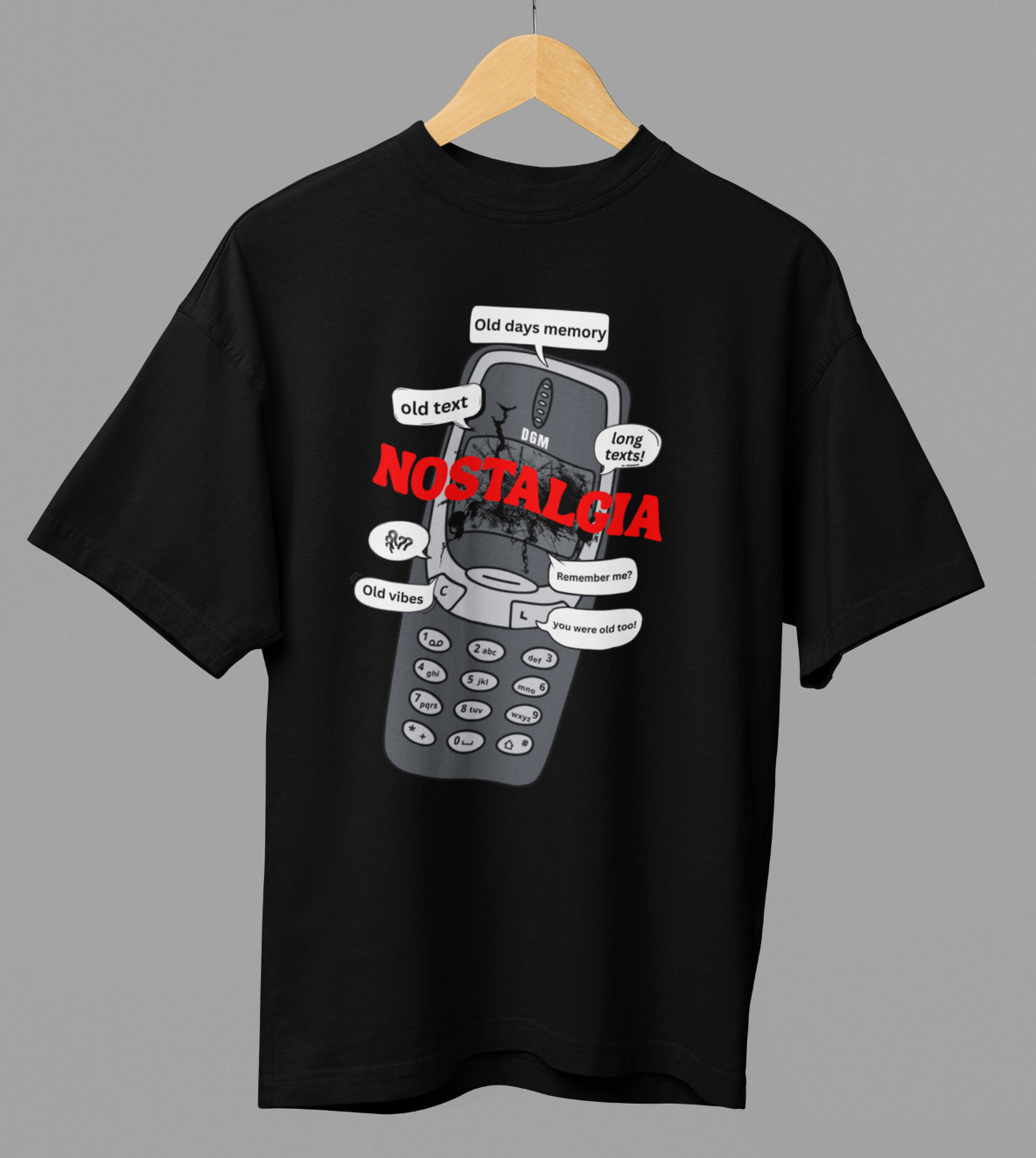Nostalgia Graphic Printed Oversized T-shirt