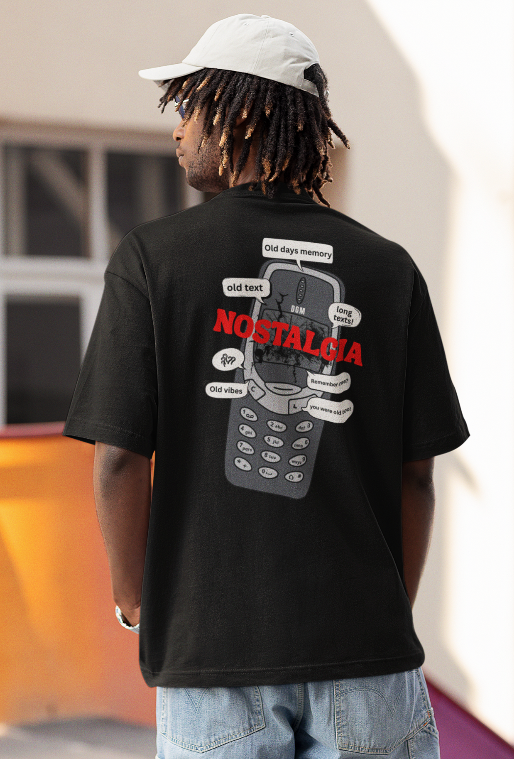 Nostalgia Graphic Printed Oversized T-shirt