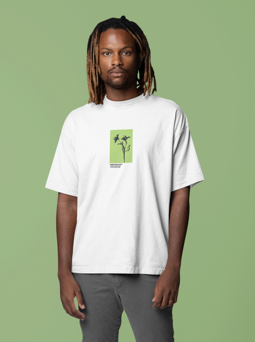 Growing Picture Graphic Printed Oversized T-shirt
