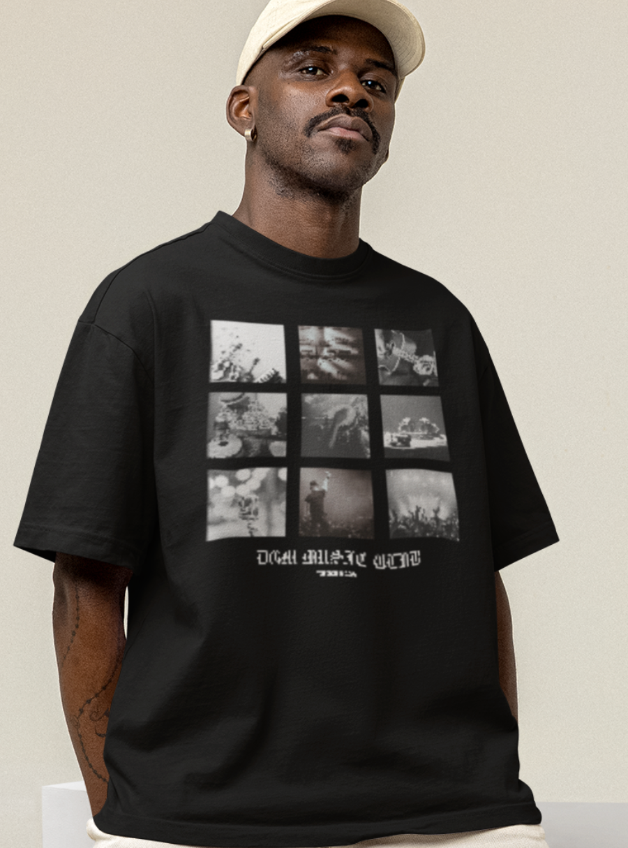 Music Club Graphic Printed Oversized T-shirt