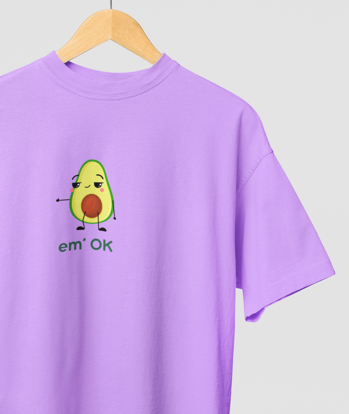 EM OK Graphic Printed Oversized T-shirt
