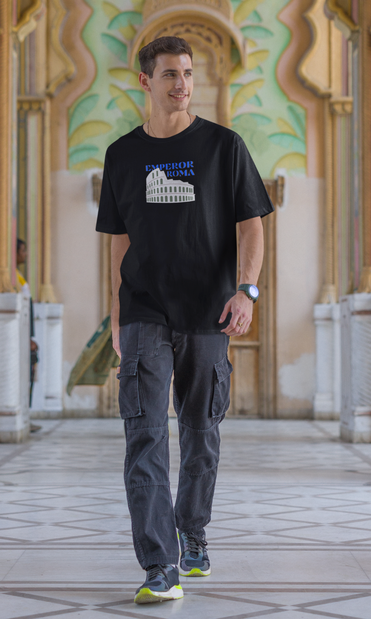 Emperor Roma Graphic Printed Oversized T-shirt