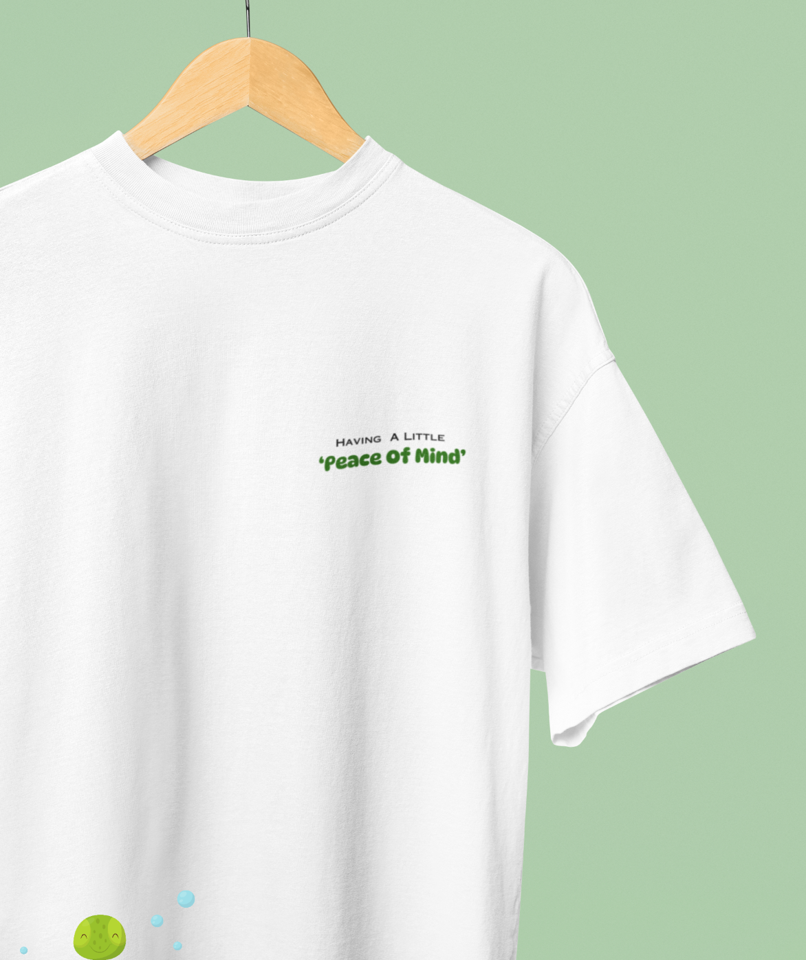 Peace of Mind Graphic Printed Oversized T-shirt