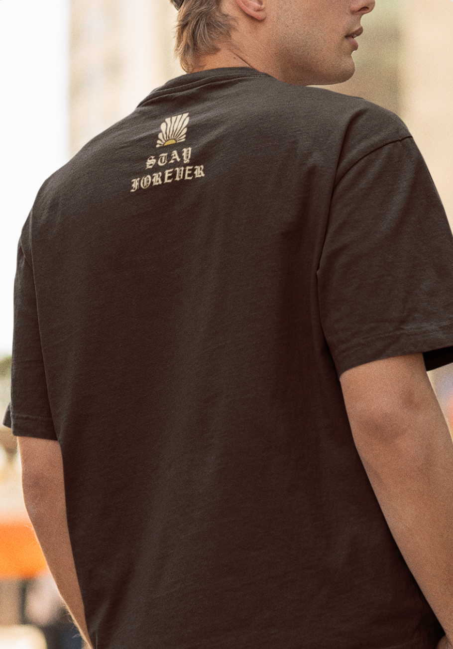 Stay Forever Graphic Printed Oversized T-shirt