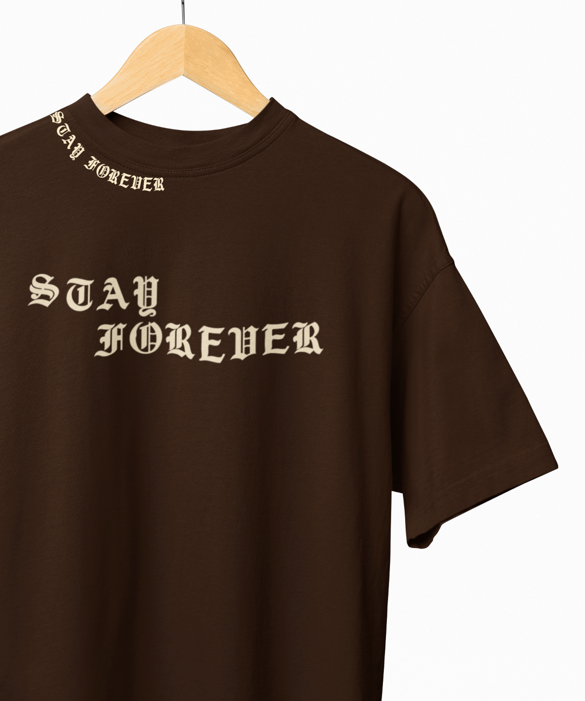 Stay Forever Graphic Printed Oversized T-shirt