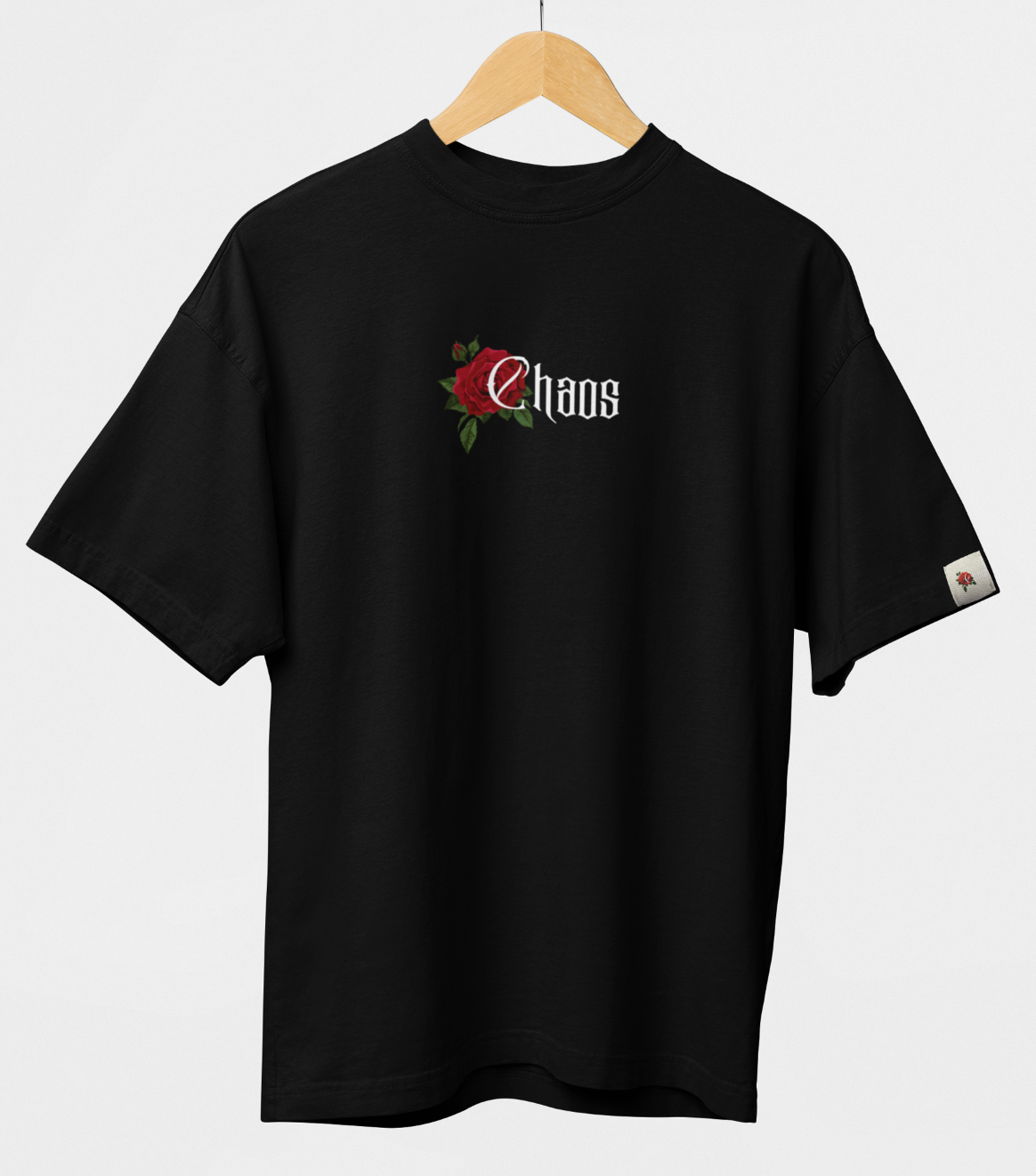 CHAOS Graphic Printed Oversized T-Shirt
