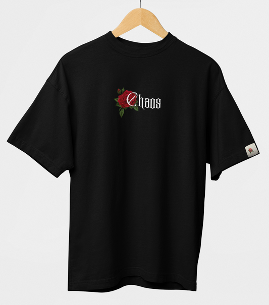 CHAOS Graphic Printed Oversized T-Shirt