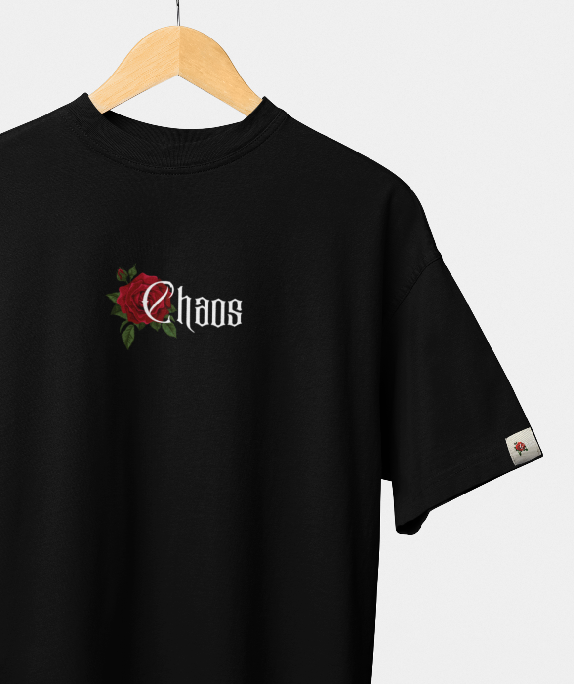 CHAOS Graphic Printed Oversized T-Shirt