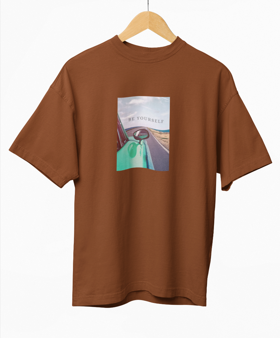 Be Yourself Traveller Casual Oversized T-Shirt