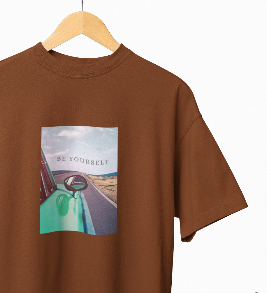 Be Yourself Traveller Casual Oversized T-Shirt