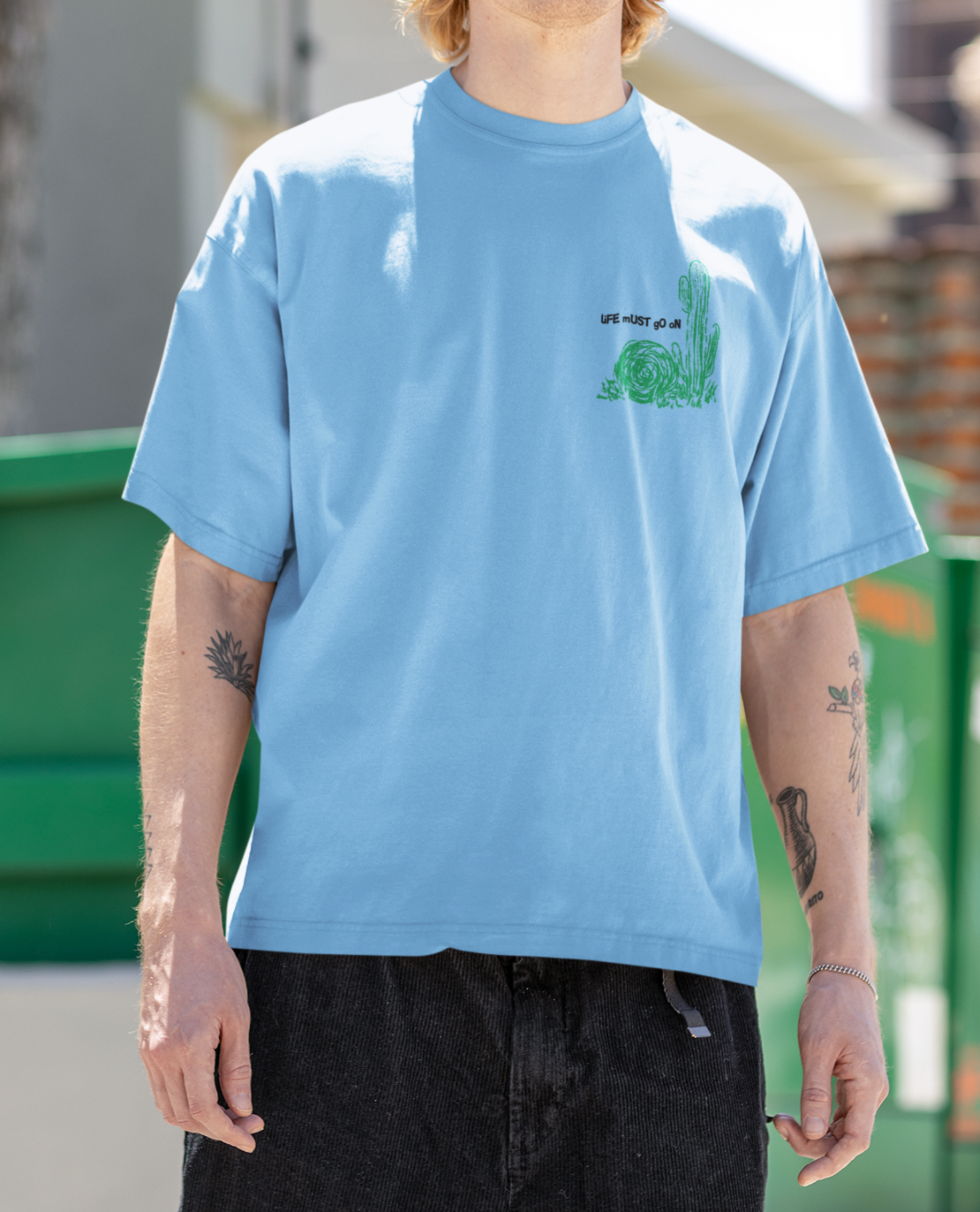 Life Must Go On Oversized T-shirt