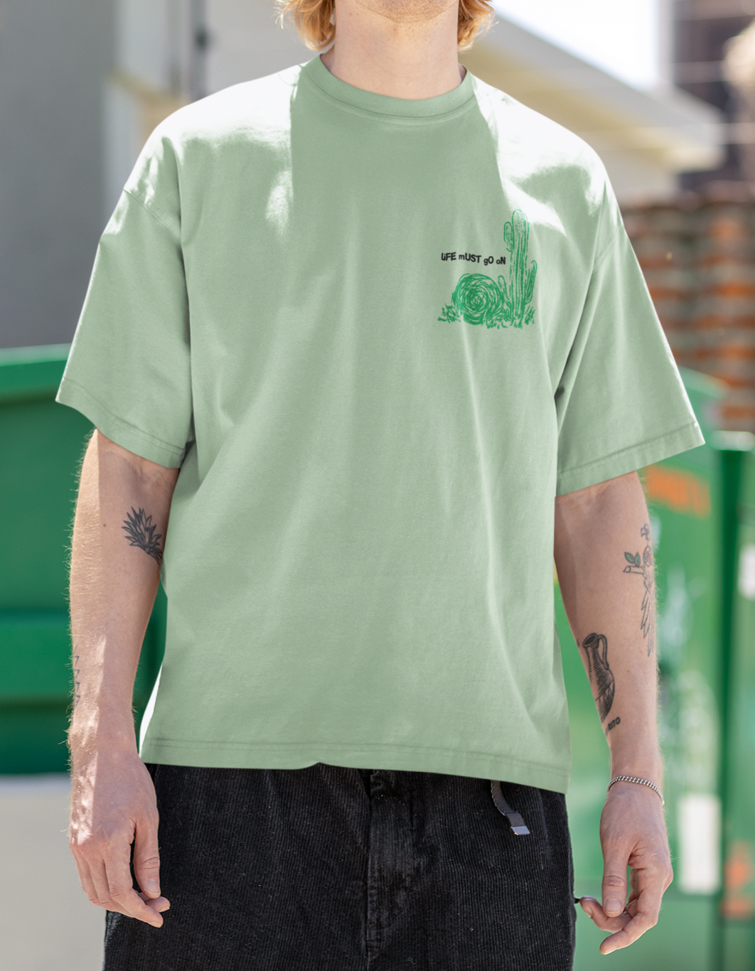Life Must Go On Oversized T-shirt