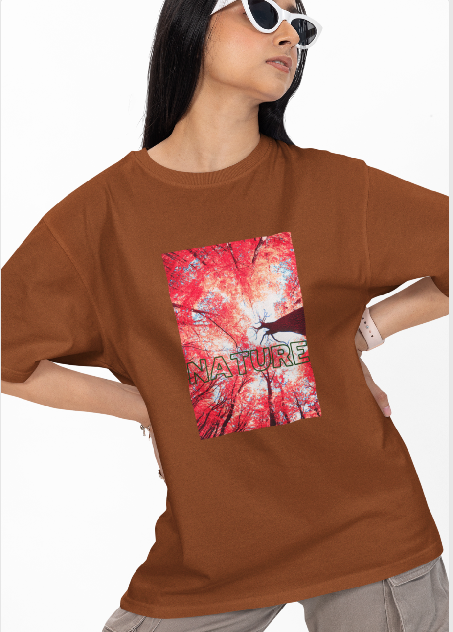 Nature Oversized Printed T-shirt
