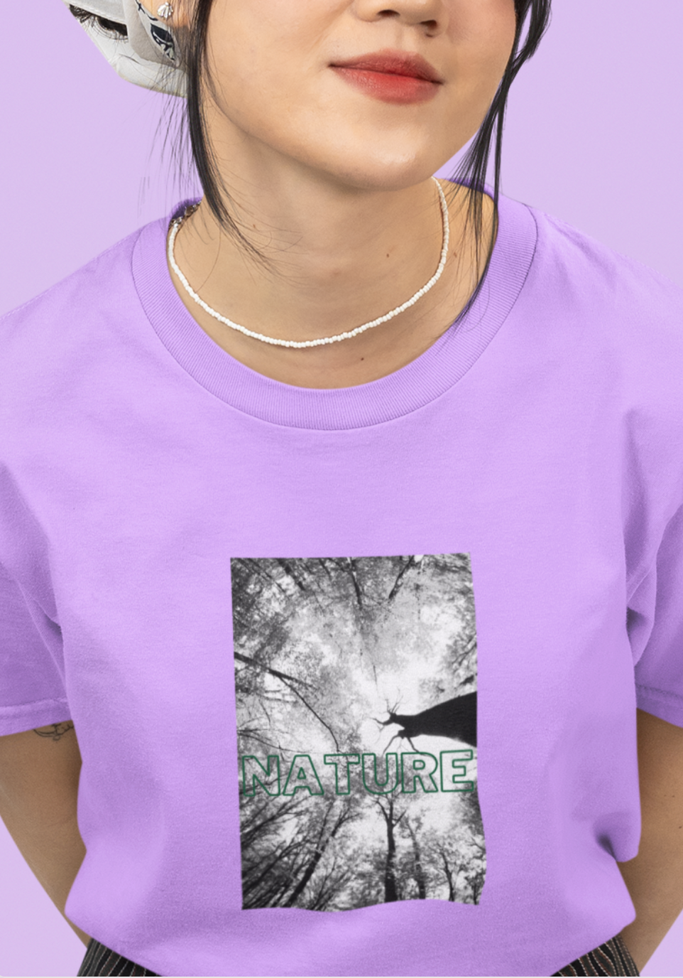 Lavender Nature Oversized T-shirt