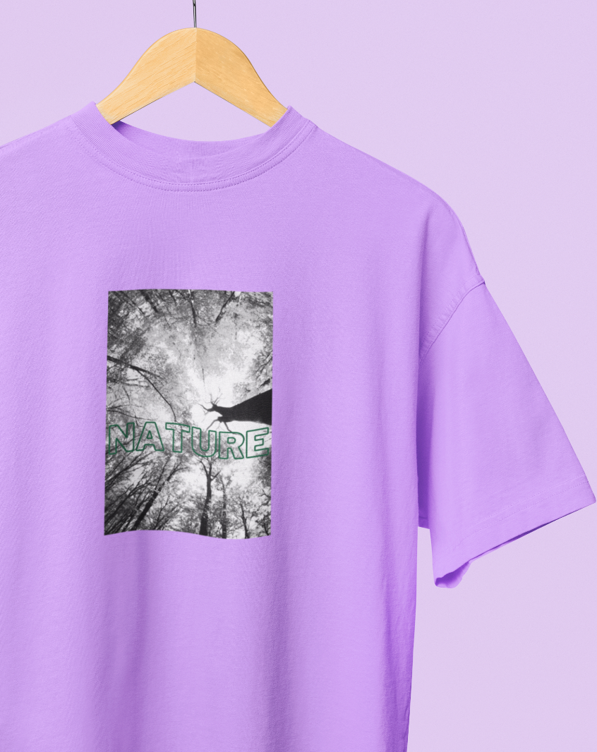 Lavender Nature Oversized T-shirt