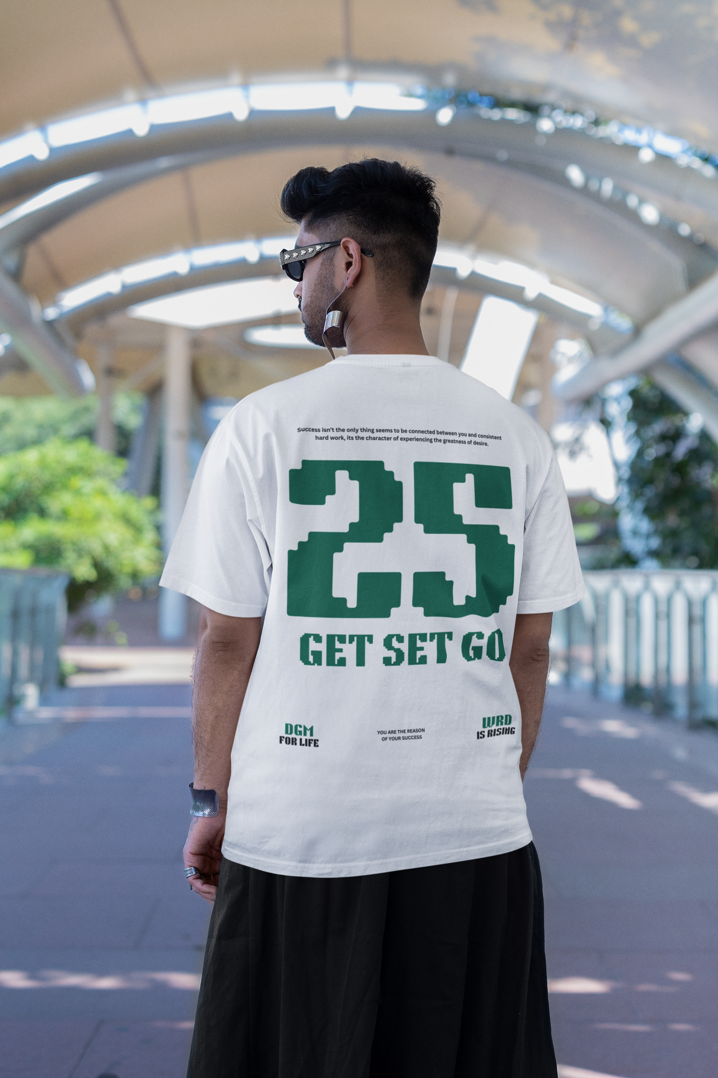 Get Set Go Printed T-shirt Oversized