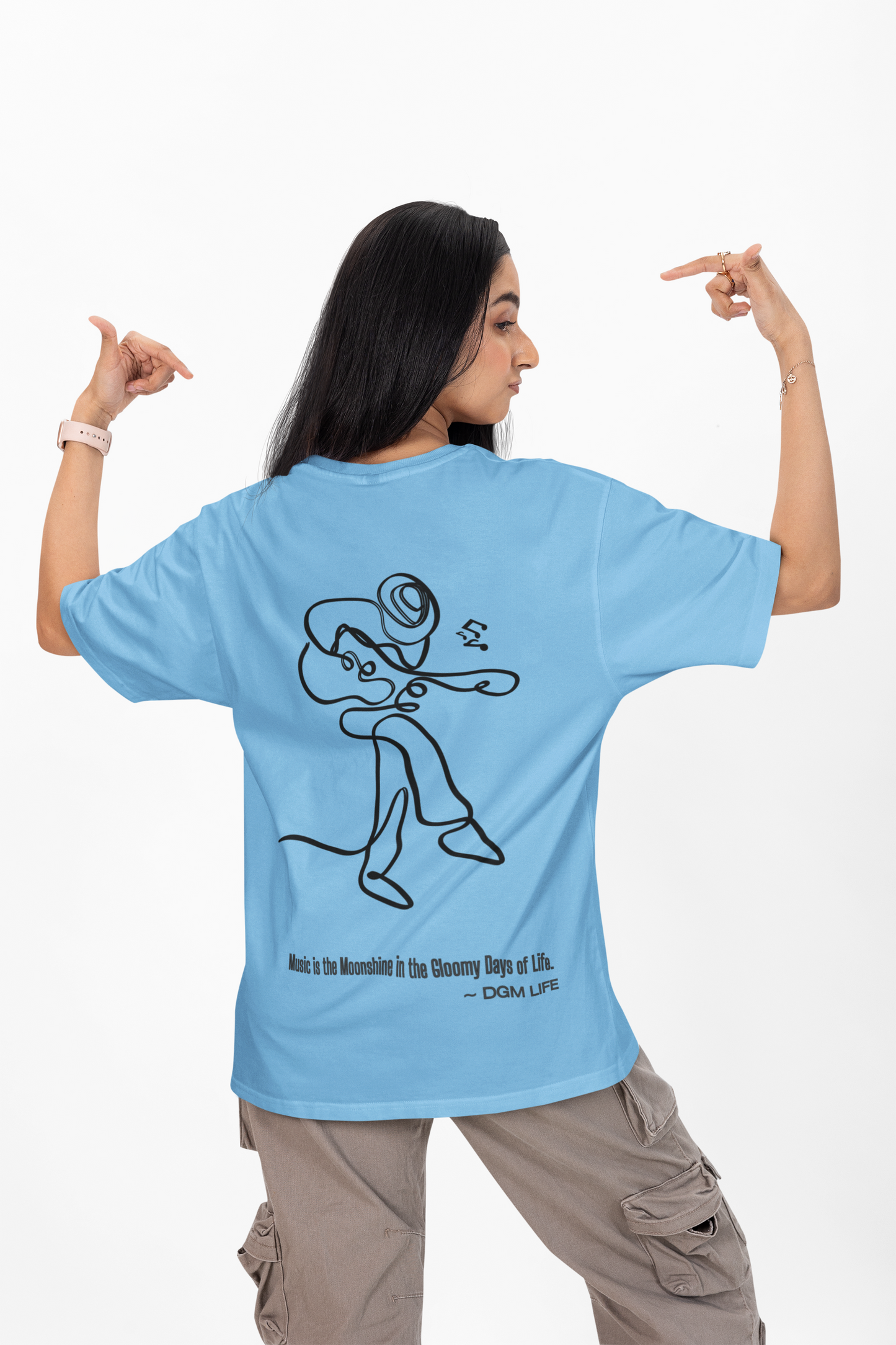 Untuned Musical Printed Oversized T-shirt