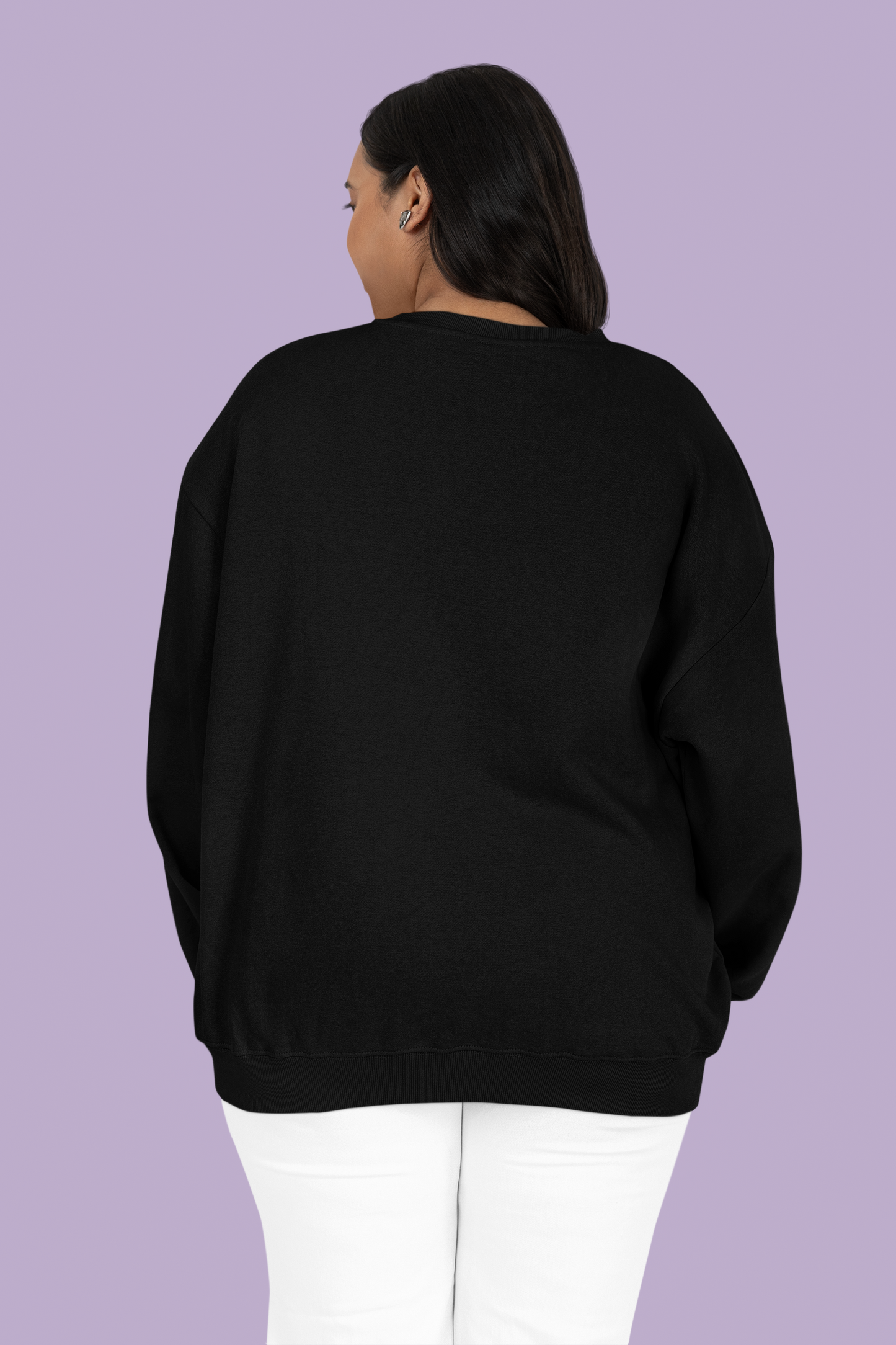 Graphic Printed Sweatshirt for Unisex Black