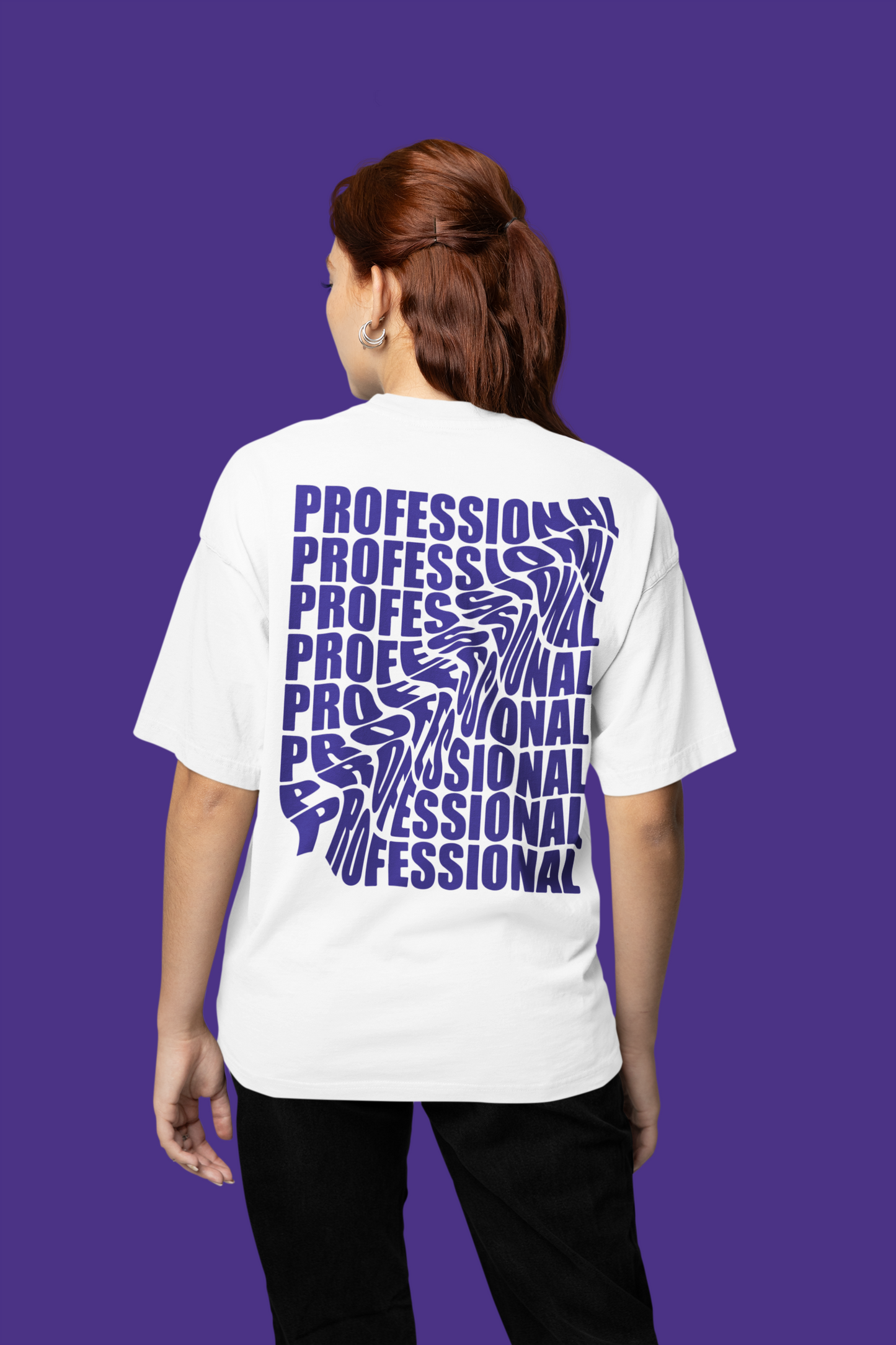 Professional Premium Typography Printed Oversized T-shirt