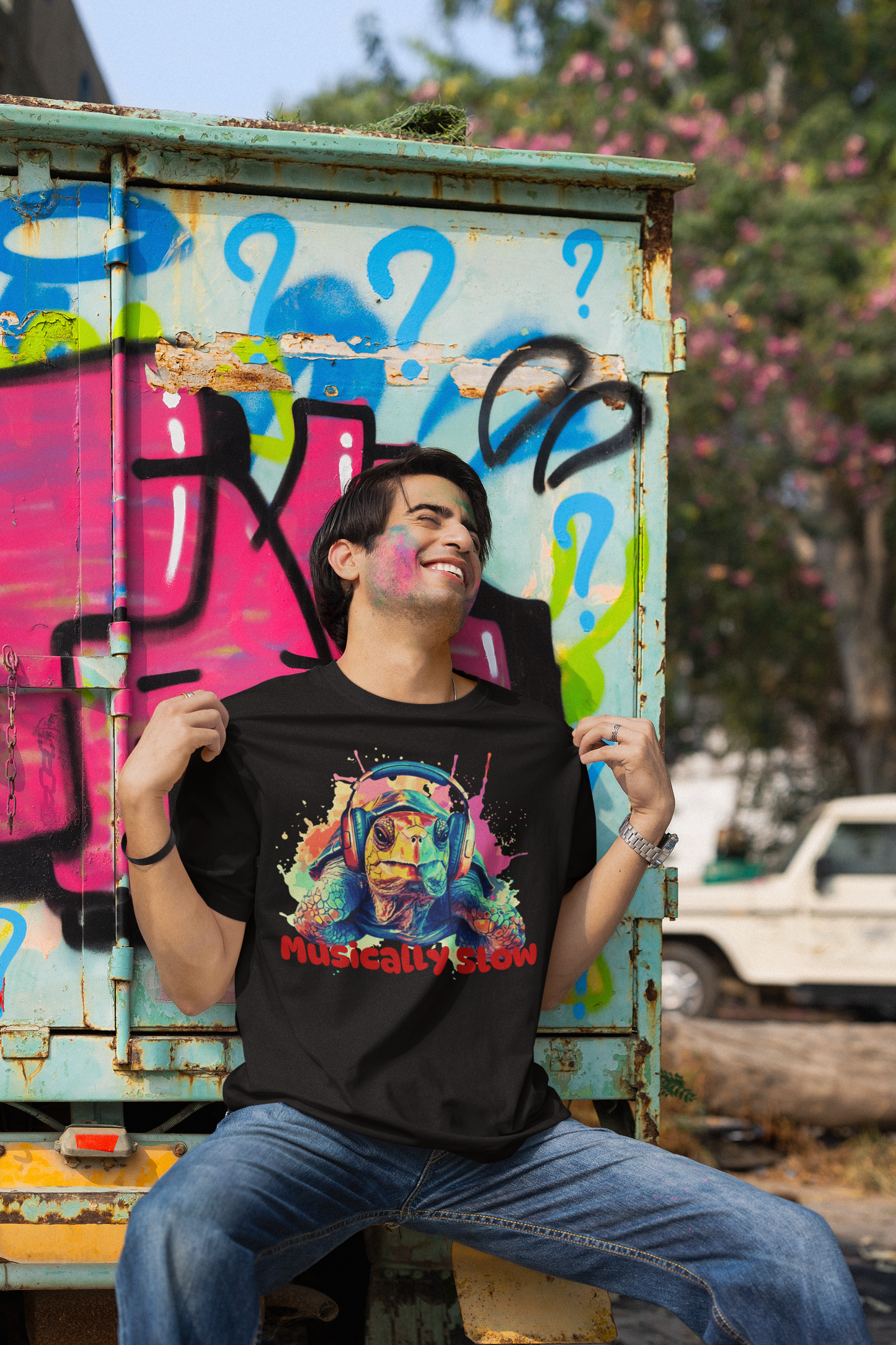 Holi Oversized Graphic Printed T-shirt