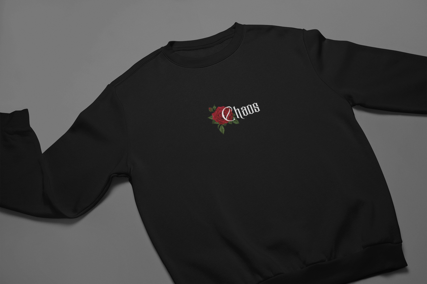 Black Graphic Printed Sweatshirt Unisex