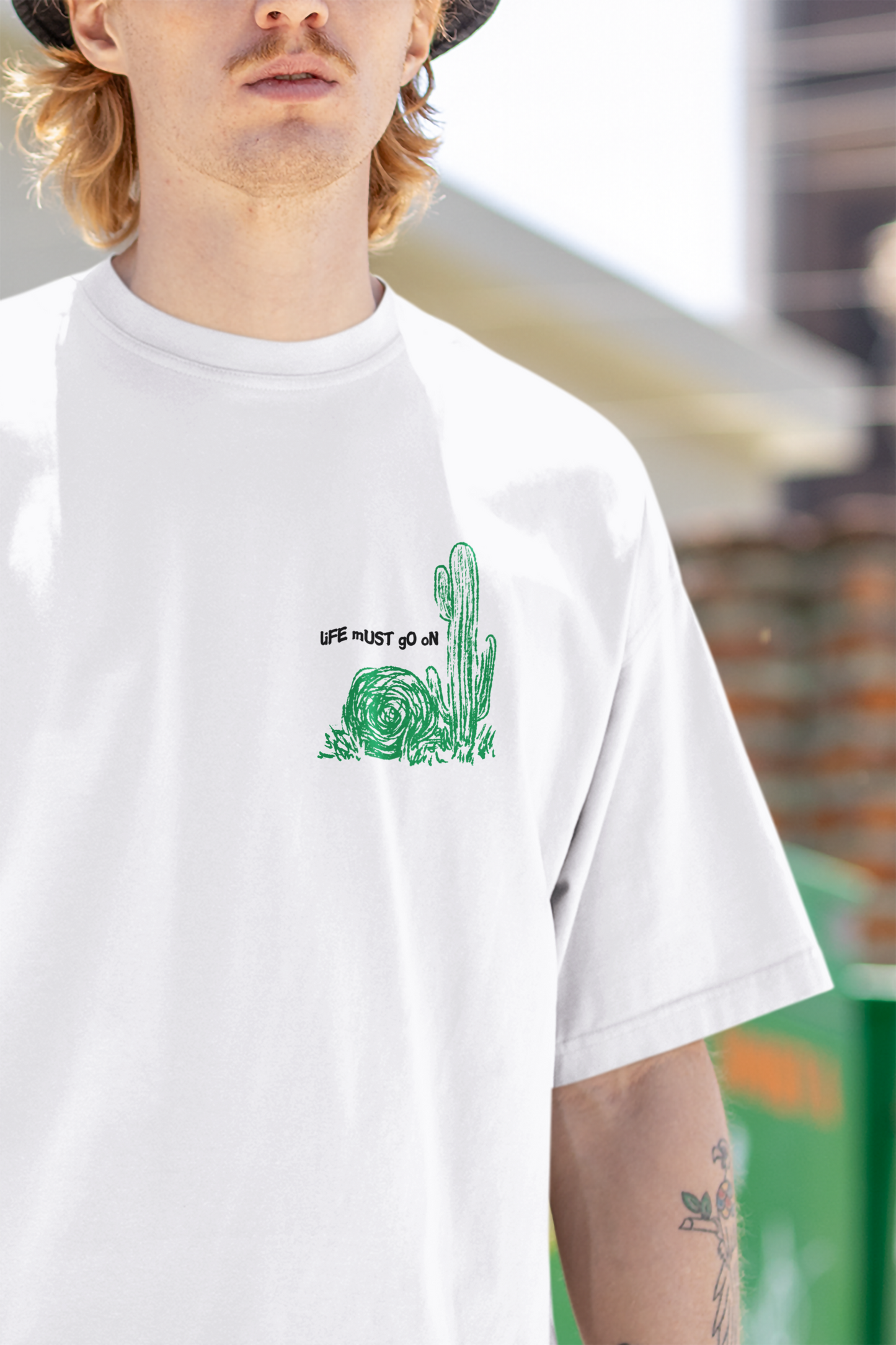 Life Must Go On Oversized T-shirt