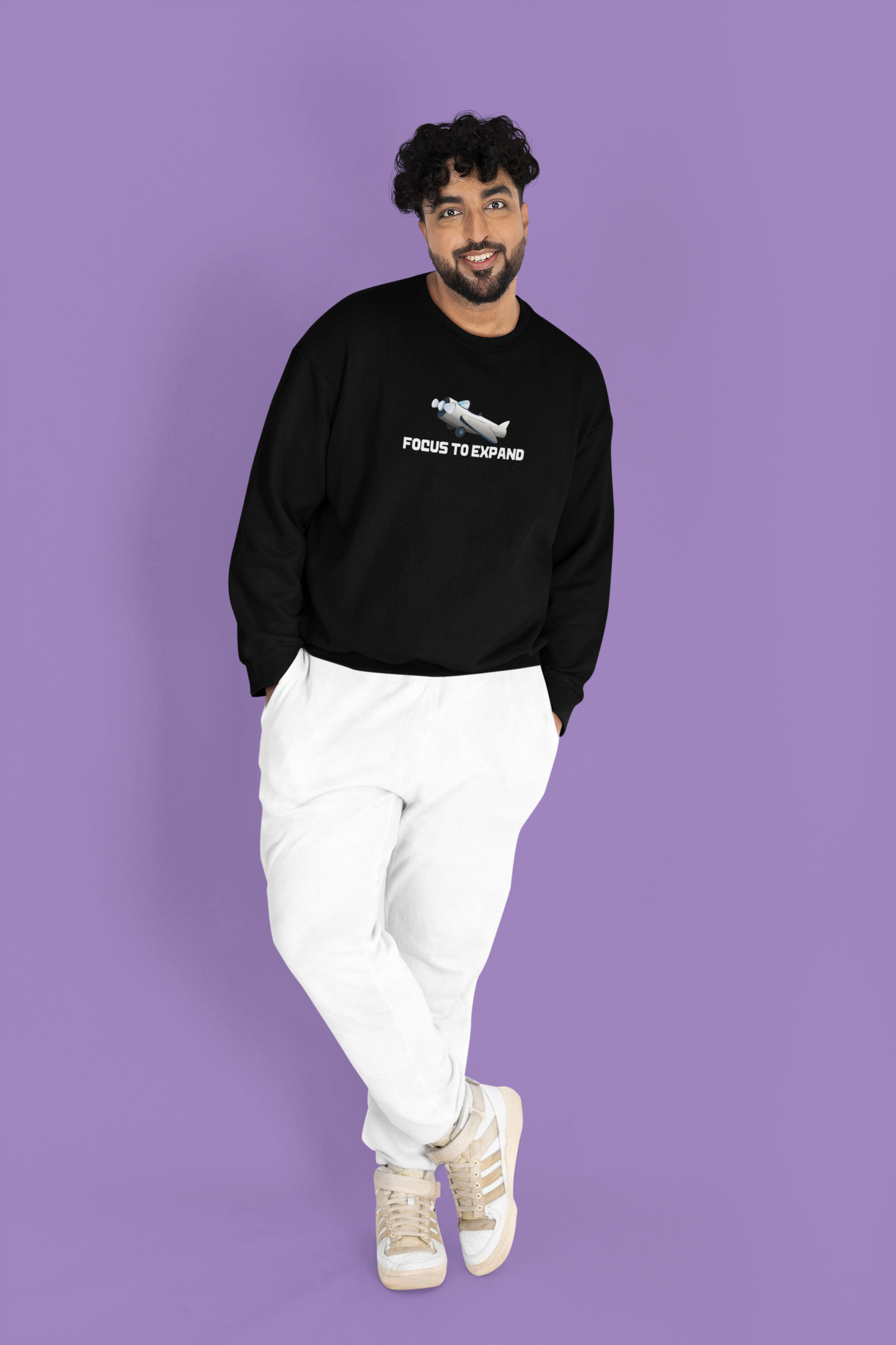 Graphic Printed Black Sweatshirt Unisex