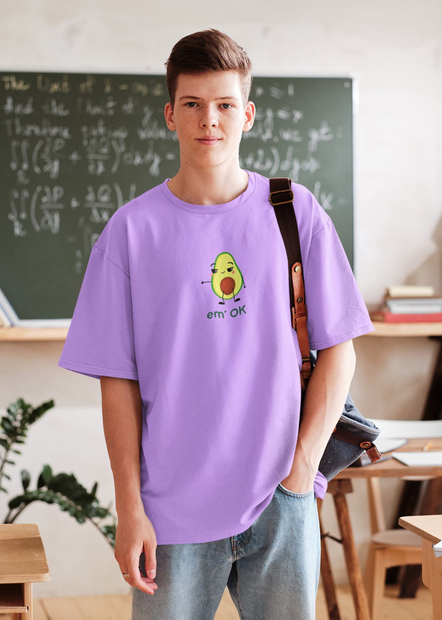 EM OK Graphic Printed Oversized T-shirt