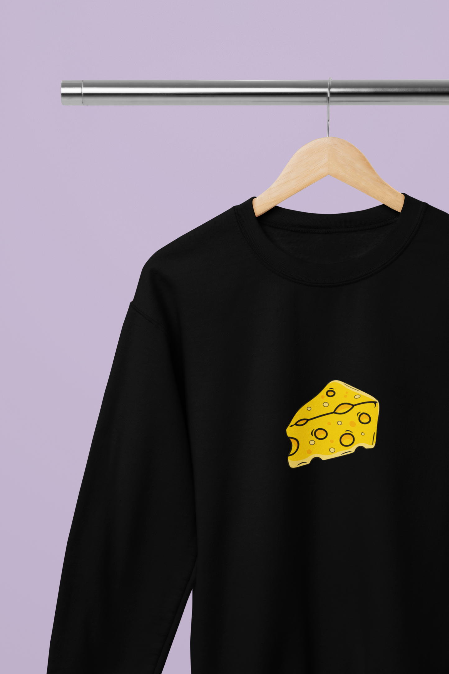 Graphic Printed Sweatshirt for Unisex Black
