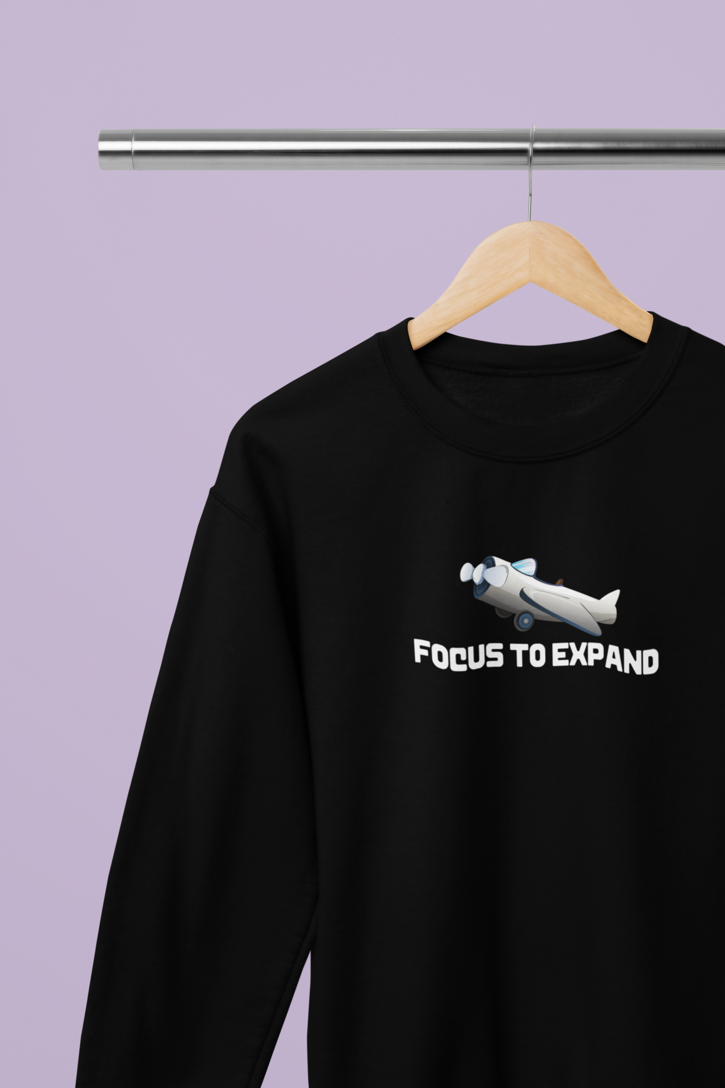 Graphic Printed Black Sweatshirt Unisex