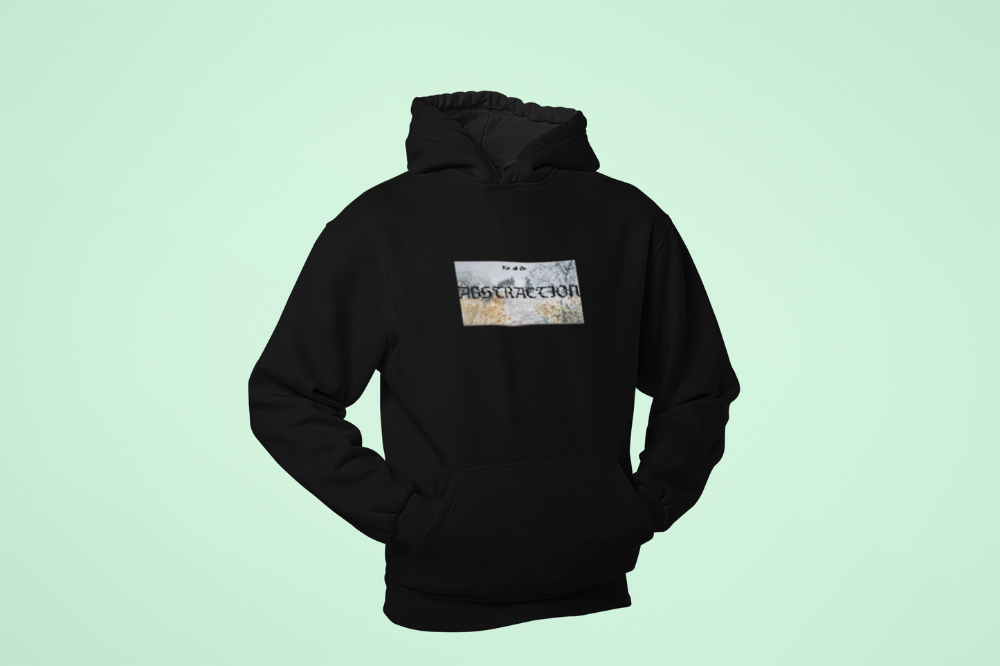 Black Graphic Printed Hoodie Unisex