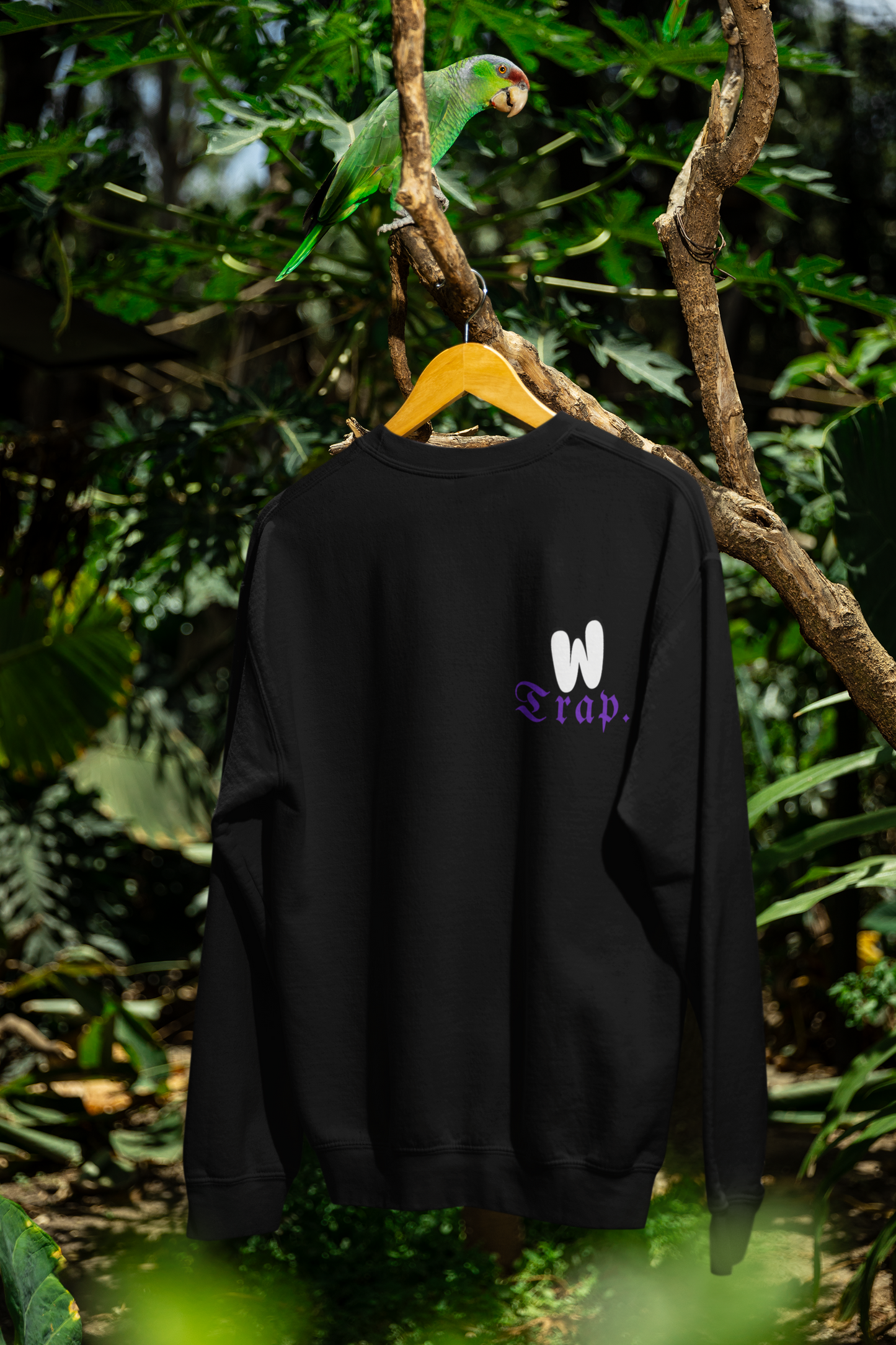 Black Graphic Printed Sweatshirt Unisex