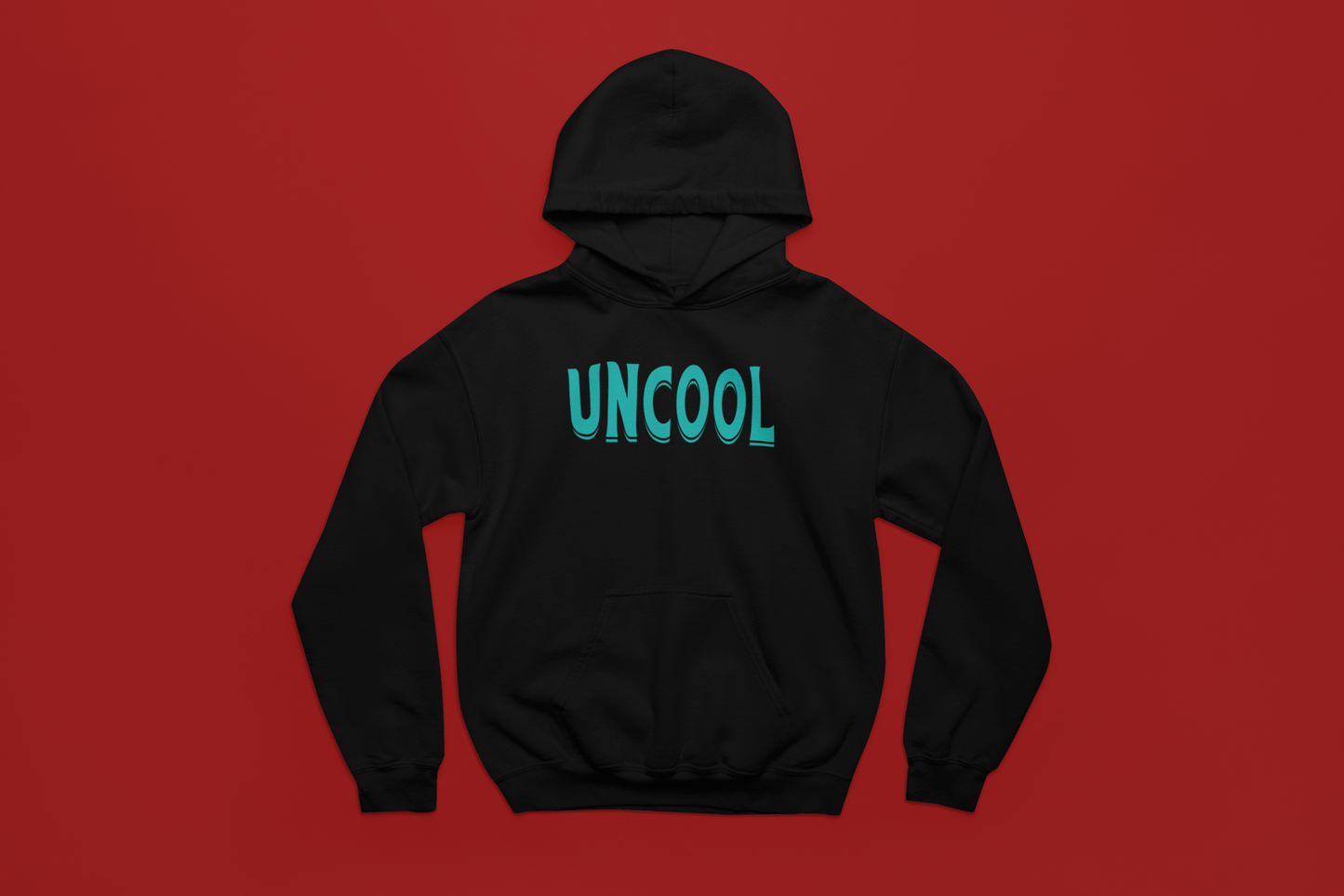 Black Graphic Printed Hoodie for Unisex