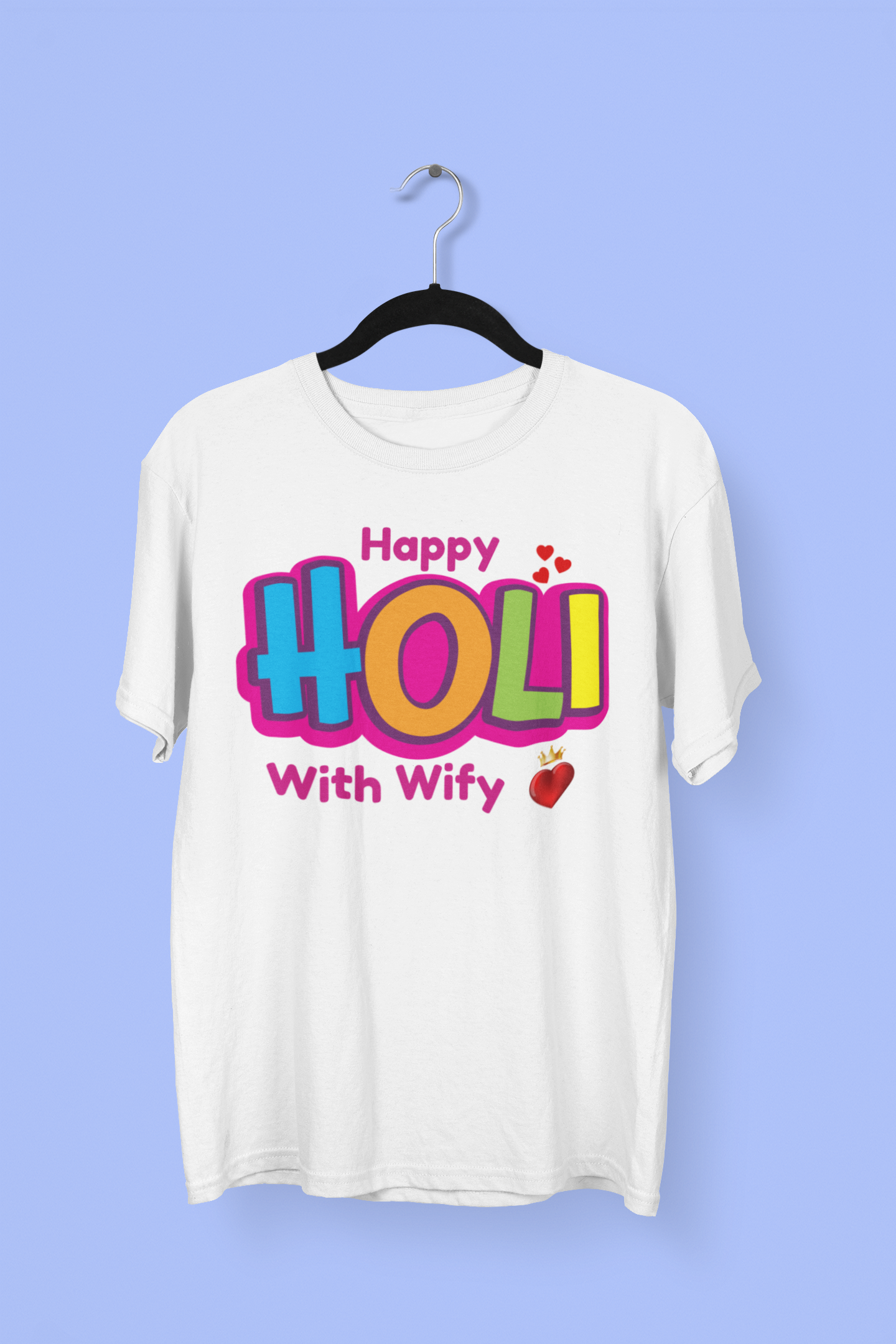 Couple Holi Festival Oversized T-shirt Combo Pack of 2