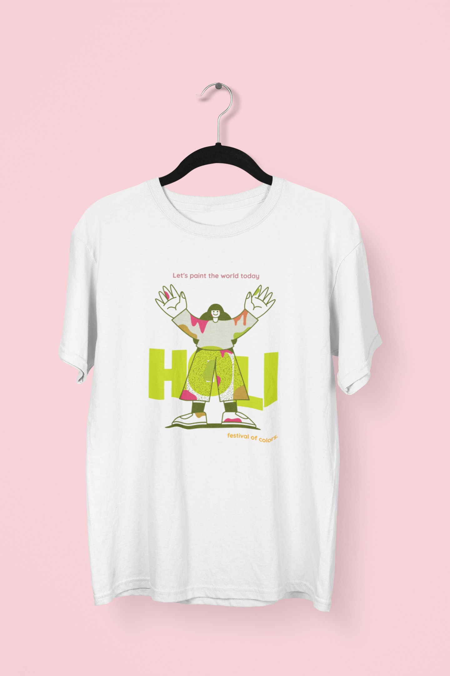 Holi Graphic Printed Oversized T-shirt